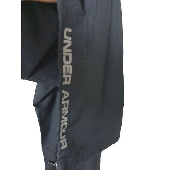 Under Armour Men's UA Heatgear Flyweight Pants Pockets Zipper Ankles Medium - Picture 2 of 8